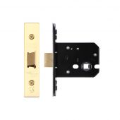ZUKF76PVD - Zoo Hardware Architectural Heavy Duty Flat latch 76mm (57mm backset) PVD Stainless Brass