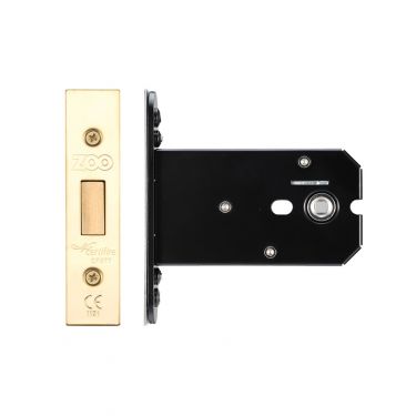 Click Here To Enlarge This Photo Of ZUKFD102PVD - Zoo Hardware Architectural Heavy Duty Flat Dead Bolt 102mm (82mm backset) PVD Stainless Brass