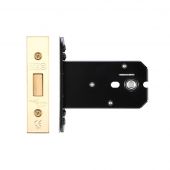 ZUKFD102PVD - Zoo Hardware Architectural Heavy Duty Flat Dead Bolt 102mm (82mm backset) PVD Stainless Brass