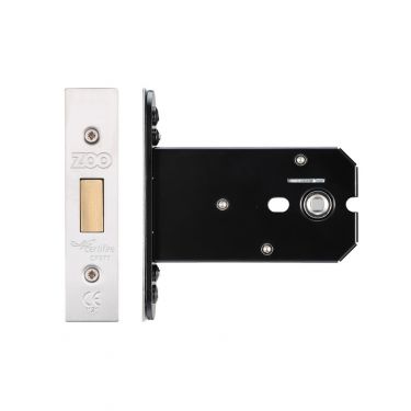 Click Here To Enlarge This Photo Of ZUKFD102SS - Zoo Hardware Architectural Heavy Duty Flat Dead Bolt 102mm (82mm backset) Satin Stainless Steel
