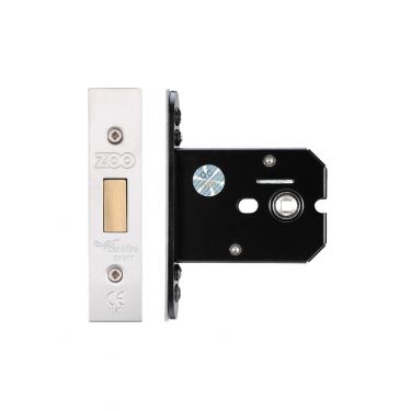 Click Here To Enlarge This Photo Of ZUKFD76SS - Zoo Hardware Architectural Heavy Duty Flat Dead Bolt 76mm (57mm backset) Satin Stainless Steel