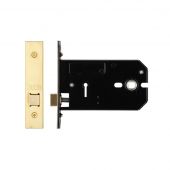 ZUKH127PVD - Zoo Hardware Architectural Heavy Duty Horizontal Latch 127mm (102mm backset) Polished Brass