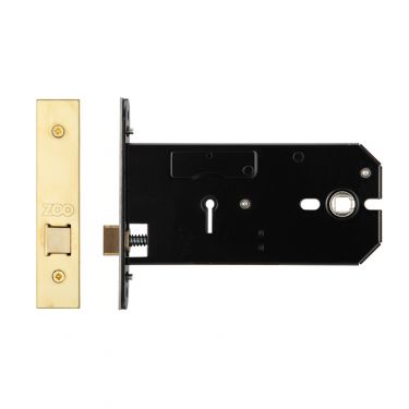 Click Here To Enlarge This Photo Of ZUKH152PVD - Zoo Hardware Architectural Heavy Duty Horizontal Latch 152mm (127mm backset) Polished Brass