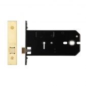 ZUKH152PVD - Zoo Hardware Architectural Heavy Duty Horizontal Latch 152mm (127mm backset) Polished Brass