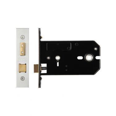 Click Here To Enlarge This Photo Of ZUKHB127SS - Zoo Hardware Architectural Heavy Duty Horizontal Bathroom Lock 127mm (102mm backset) Satin Stainless Steel