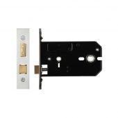 ZUKHB127SS - Zoo Hardware Architectural Heavy Duty Horizontal Bathroom Lock 127mm (102mm backset) Satin Stainless Steel