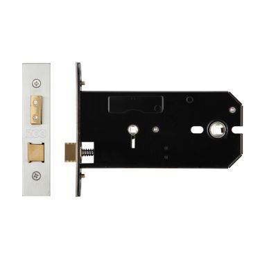 Click Here To Enlarge This Photo Of ZUKHB152SS - Zoo Hardware Architectural Heavy Duty Horizontal Bathroom Lock 152mm (127mm backset) Satin Stainless Steel
