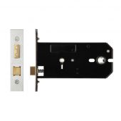 ZUKHB152SS - Zoo Hardware Architectural Heavy Duty Horizontal Bathroom Lock 152mm (127mm backset) Satin Stainless Steel