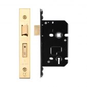 ZUKS364PVD - Zoo Hardware Architectural Heavy Duty 3 Lever Sashlock 64mm (45mm backset) PVD Stainless Brass