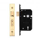 ZUKS564PVD - Zoo Hardware Architectural Heavy Duty 5 Lever Sashlock 64mm (45mm backset) PVD Stainless Brass