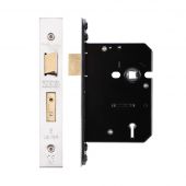 ZUKS576SS - Zoo Hardware Architectural Heavy Duty 5 Lever Sashlock 76mm (57mm backset) Satin Stainless Steel