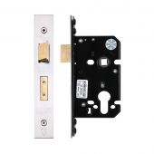 ZUKS64EPSS - Zoo Hardware Architectural Heavy Duty Euro Profile Sashlock 64mm (45mm backset) Satin Stainless Steel