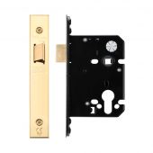 ZUKU76PVD - Zoo Hardware Architectural Heavy Duty Upright Latch 76mm (57mm backset) PVD Stainless Brass