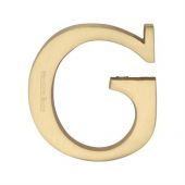 C1565 2 G-SB Heritage Brass Alphabet G Pin Fix 51mm (2") Satin Brass Finish