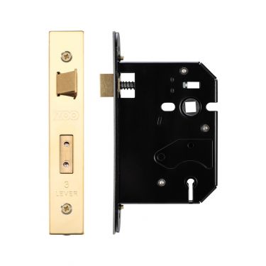 Click Here To Enlarge This Photo Of ZURS376PVD - Zoo Hardware 3 Lever Replacement Sashlock 76mm (57mm backset) PVD Stainless Brass