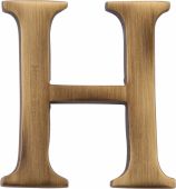 C1565 2 H-AT Heritage Brass Alphabet H Pin Fix 51mm (2") Antique Brass Finish