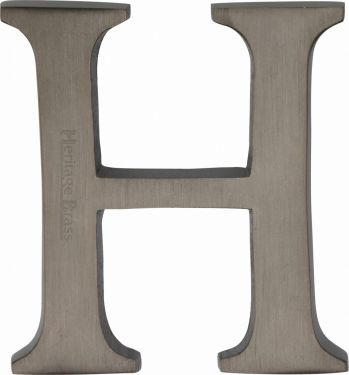 Click Here To Enlarge This Photo Of C1565 2 H-MB Heritage Brass Alphabet H Pin Fix 51mm (2") Matt Bronze Finish