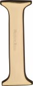 C1565 2 I-PB Heritage Brass Alphabet I Pin Fix 51mm (2") Polished Brass Finish