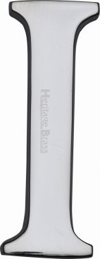 Click Here To Enlarge This Photo Of C1565 2 I-PC Heritage Brass Alphabet I Pin Fix 51mm (2") Polished Chrome Finish
