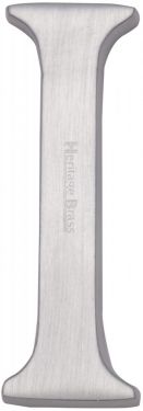 Click Here To Enlarge This Photo Of C1565 2 I-SC Heritage Brass Alphabet I Pin Fix 51mm (2") Satin Chrome Finish