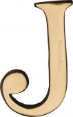 C1565 2 J-PB Heritage Brass Alphabet J Pin Fix 51mm (2") Polished Brass Finish