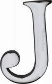 C1565 2 J-PC Heritage Brass Alphabet J Pin Fix 51mm (2") Polished Chrome Finish