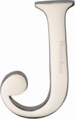 C1565 2 J-PNF Heritage Brass Alphabet J Pin Fix 51mm (2") Polished Nickel Finish