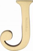 C1565 2 J-SB Heritage Brass Alphabet J Pin Fix 51mm (2") Satin Brass Finish