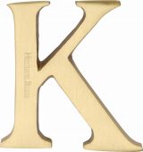 C1565 2 K-SB Heritage Brass Alphabet K Pin Fix 51mm (2") Satin Brass Finish