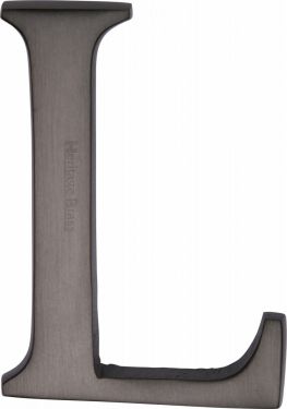 Click Here To Enlarge This Photo Of C1565 2 L-MB Heritage Brass Alphabet L Pin Fix 51mm (2") Matt Bronze Finish