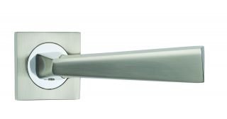 Fortessa - FDECAN-SNCP - Cannes Lever on a Rose Satin Nickel/Polished Chrome Finish