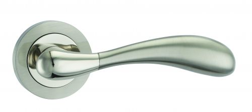 Click Here To Enlarge This Photo Of Fortessa - FDEMAY-SNNP - Maya Lever on a Rose Satin Nickel/Polished Nickel Finish