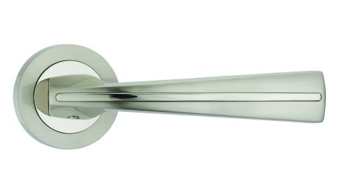 Click Here To Enlarge This Photo Of Fortessa - FDEMON-SNNP - Monaco Lever on a Rose Satin Nickel/Polished Nickel Finish