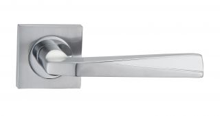Fortessa - FDEVEE-SPC - Veer Lever on a Rose Satin/Polished Chrome Finish