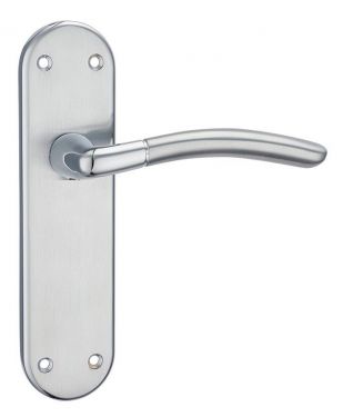 Click Here To Enlarge This Photo Of Fortessa - FLATAMA-SPC - Amalfi Latch on Backplate Satin/Polished Chrome Finish
