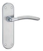 Fortessa - FLATAMA-SPC - Amalfi Latch on Backplate Satin/Polished Chrome Finish