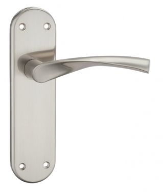 Click Here To Enlarge This Photo Of Fortessa - FLATVER-SN - Verto Latch on Backplate Satin Nickel Finish