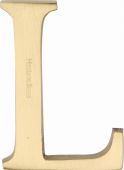 C1565 2 L-SB Heritage Brass Alphabet L Pin Fix 51mm (2") Satin Brass Finish