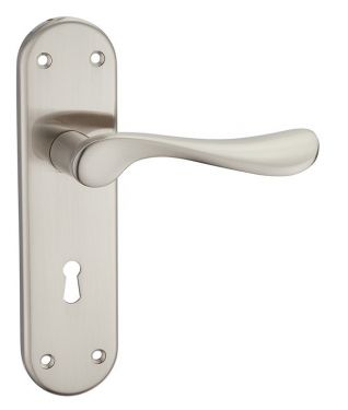 Click Here To Enlarge This Photo Of Fortessa - FLOCWAV-SN - Wave Lock on Backplate Satin Nickel Finish