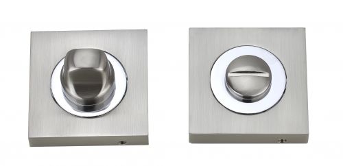 Click Here To Enlarge This Photo Of Fortessa - FWCSTT-SNCP - Square Turn and Release Satin Nickel/Polished Chrome Finish