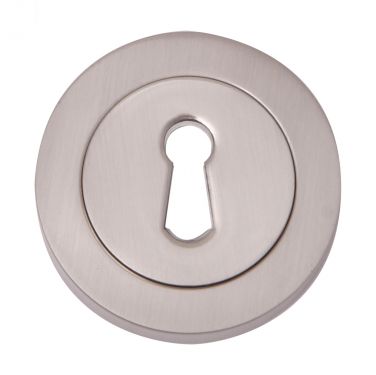 Click Here To Enlarge This Photo Of Fortessa - FESC-SN - Round Keyhole Escutcheon Satin Nickel Finish