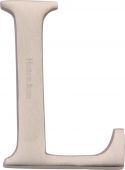 C1565 2 L-SN Heritage Brass Alphabet L Pin Fix 51mm (2") Satin Nickel Finish