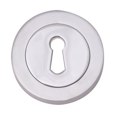 Click Here To Enlarge This Photo Of Fortessa - FESC-PC - Round Keyhole Escutcheon Polished Chrome Finish