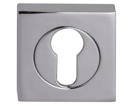 Click Here To Enlarge This Photo Of Fortessa - FSEESC-PC - Square Euro-Profile Escutcheon Polished Chrome Finish