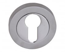 Fortessa - FEESC-SPC - Round Euro-Profile Escutcheon Satin/Polished Chrome Finish