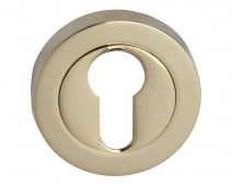 Fortessa - FEESC-PVD - Round Euro-Profile Escutcheon Polished Brass Finish