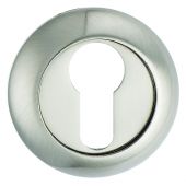 Fortessa - FREESC-SN - Round Raised Euro-Profile Escutcheon Satin Nickel Finish