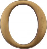 C1565 2 O-AT Heritage Brass Alphabet O Pin Fix 51mm (2") Antique Brass Finish