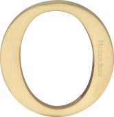 C1565 2 O-SB Heritage Brass Alphabet O Pin Fix 51mm (2") Satin Brass Finish
