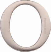 C1565 2 O-SN Heritage Brass Alphabet O Pin Fix 51mm (2") Satin Nickel Finish